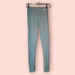 GymShark Laser Cut Tights Breathable Cutout Design Workout Training Gym Teal XS